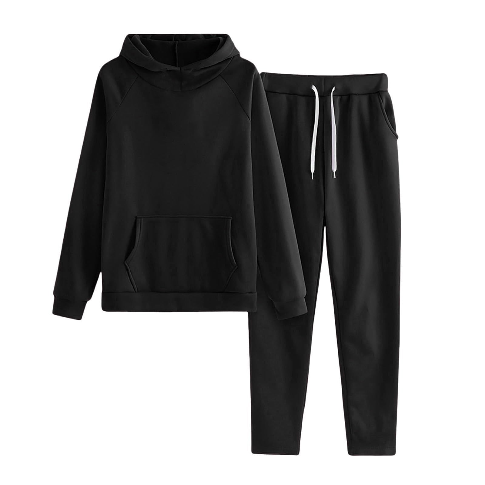Unisex Hoodie And Sweatpants Twopiece Set - Pullover hoodie - CJWY271662542PK - null